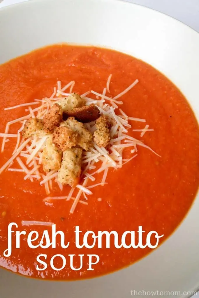 Fresh Tomato Soup - packed with delicious ripe tomatoes
