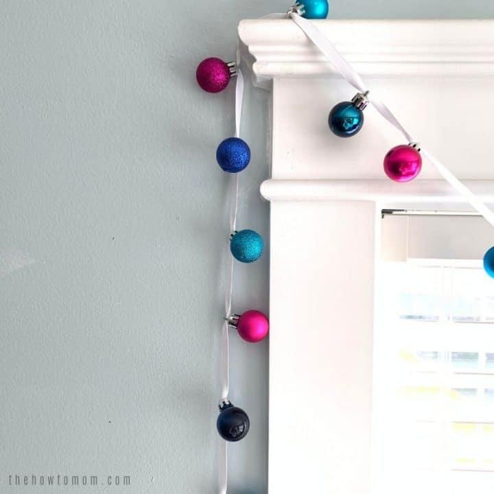 Easy MiniOrnament Garland The How To Mom