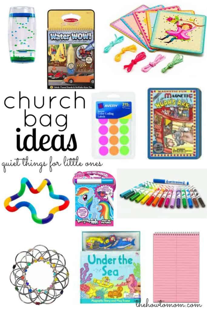 Church Bag Ideas - quiet things for little ones
