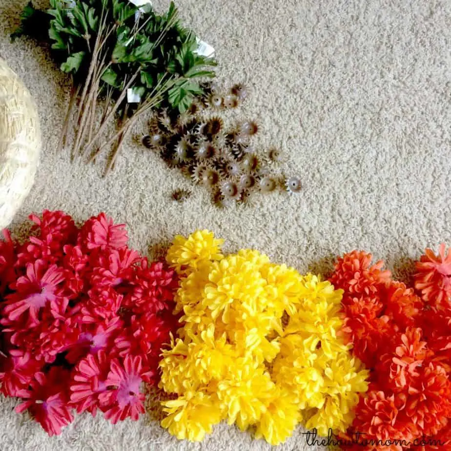 take apart mums for wreath