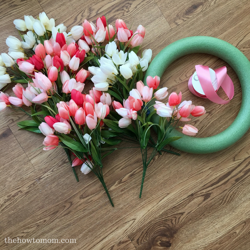 DIY Tulip Wreath The How To Mom