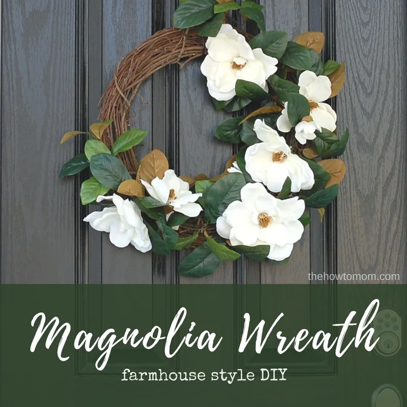 Farmhouse Style Magnolia Wreath DIY