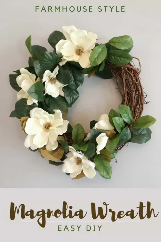 Magnolia Wreath DIY - Easy Farmhouse Style