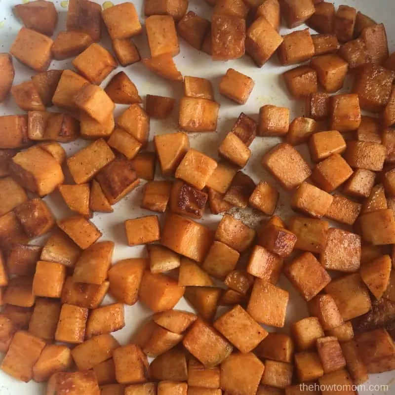 Cinnamon Sugar Sweet Potato Hash