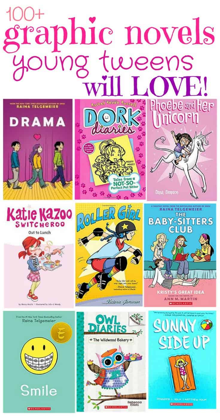 100+ Graphic Novels for Young Tweens