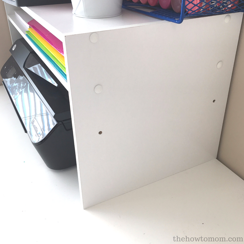 Organization Hack DIY Desktop Printer Shelf from a Shoe Rack The How To Mom