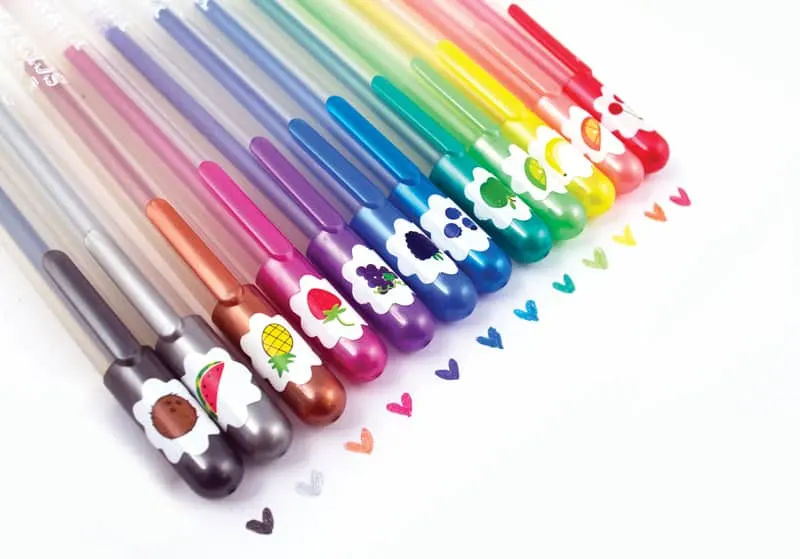 Gift Ideas for Crafty Girls - Scented Shimmer Gel Pen