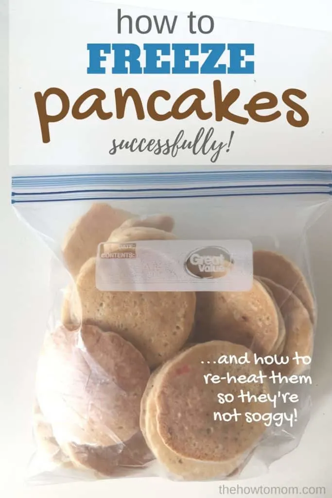 How to Freeze Pancakes Successfully - and re-heat them so they are not soggy!