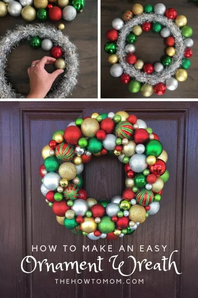 How to make an easy ornament wreath