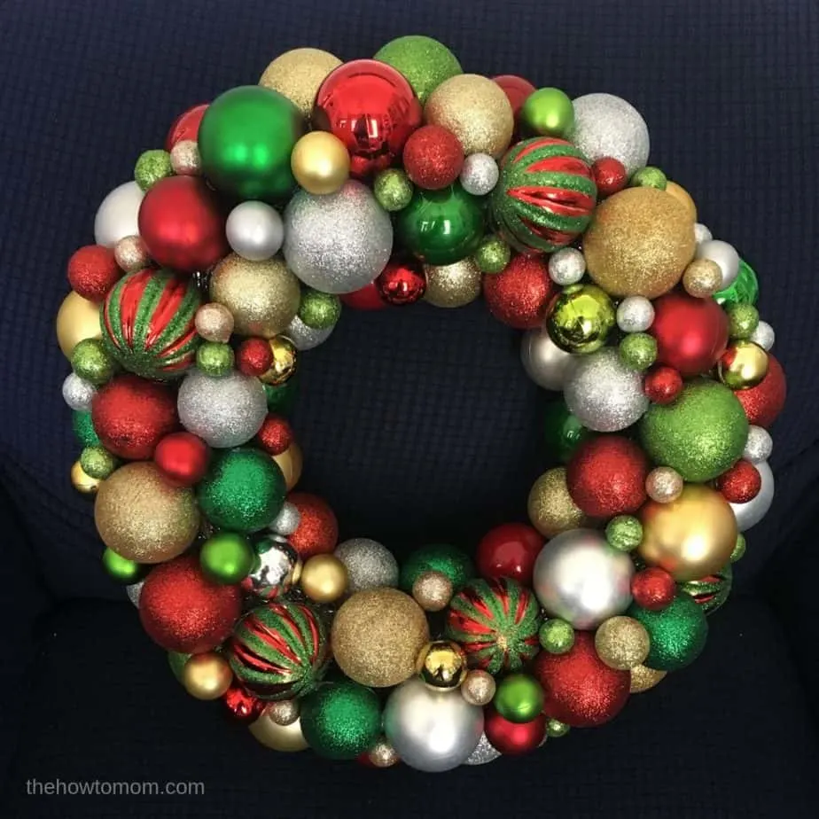 Ornament Wreath - Easy Holiday DIY