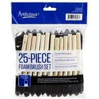 Artlicious - Foam Paint Brush Value Pack (One Inch - 25 Pack)