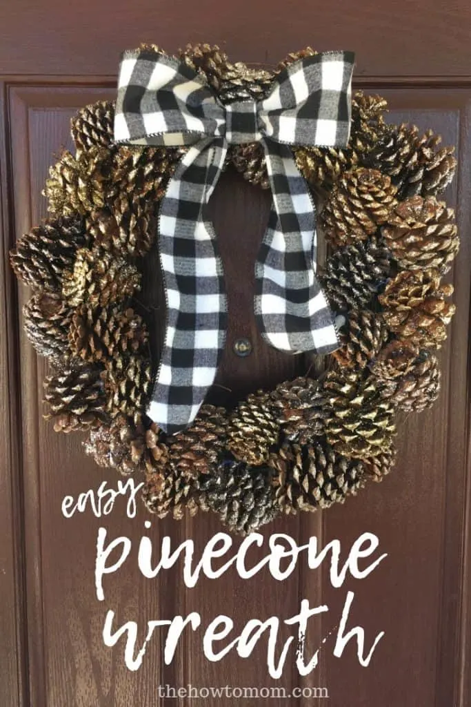 Easy Pinecone Wreath DIY