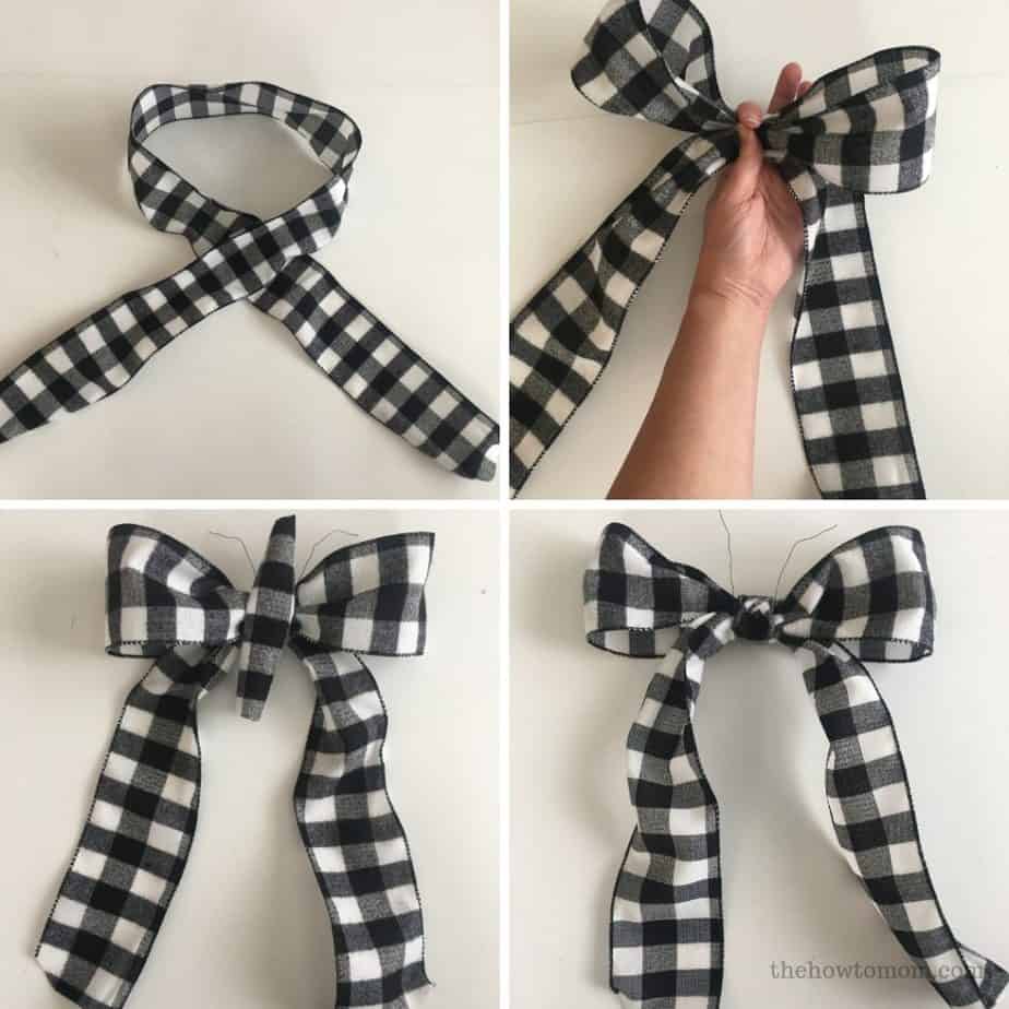 How to make an easy bow for a wreath
