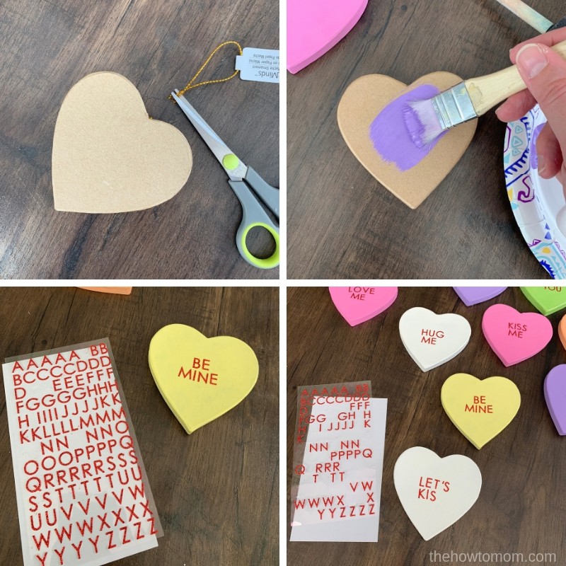 How to Make a Conversation Heart Wreath