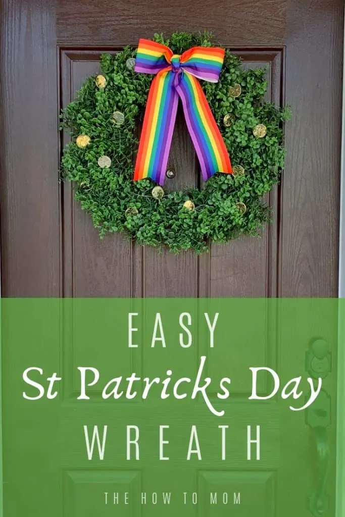 Easy St Patricks Day Wreath Idea