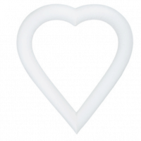 EPS Styrofoam Open Heart 16" or 18"x2" (16)