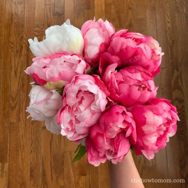 Ombre pink peony bouquet