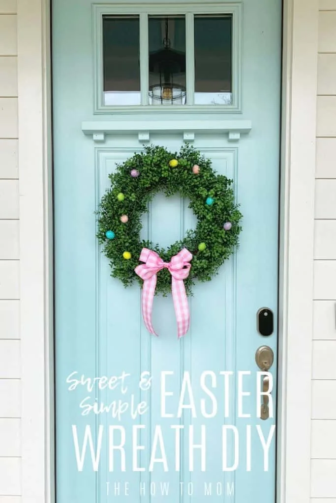 Sweet and Simple Easter Wreath DIY