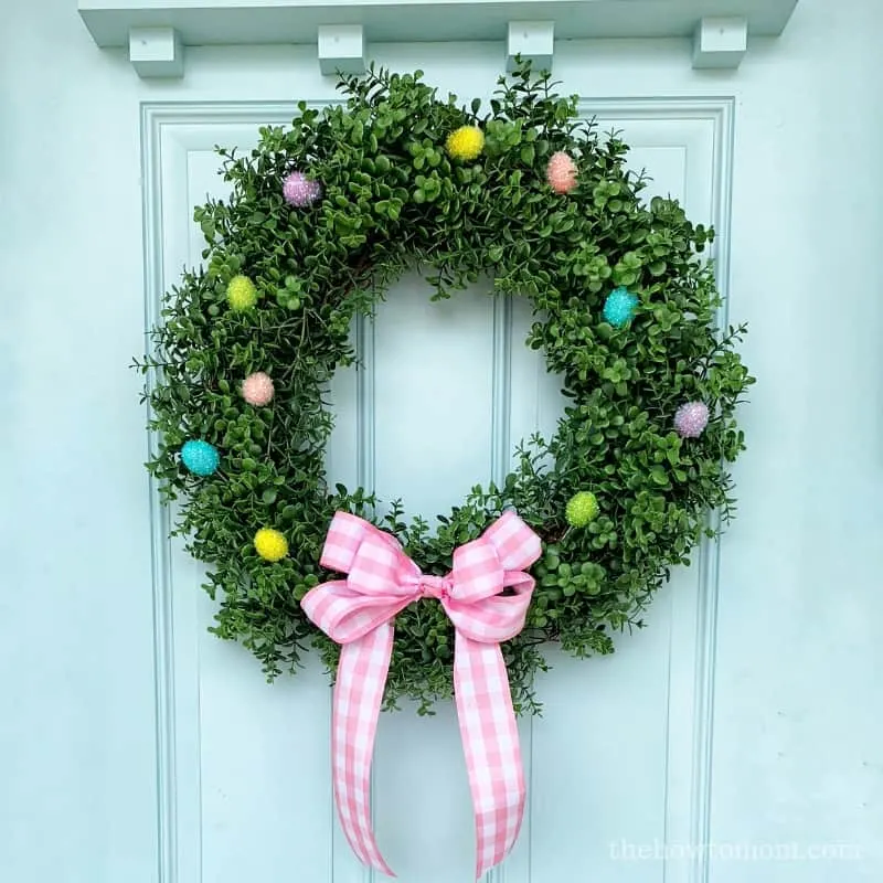 Sweet and Simple Easter Wreath DIY