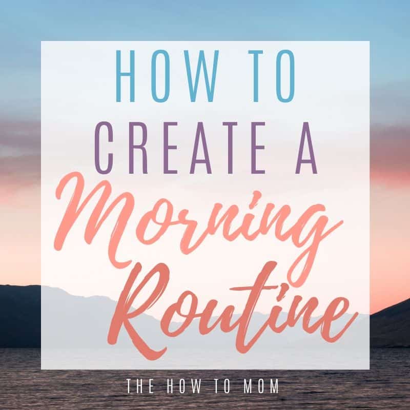 how to create a morning routine