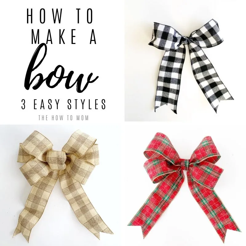 garland decor bow Set of 4 medium white bows wreath bow decor bow. gift bow