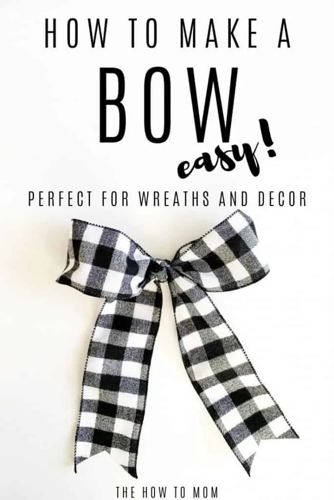 how to make a bow for a wreath - easy!