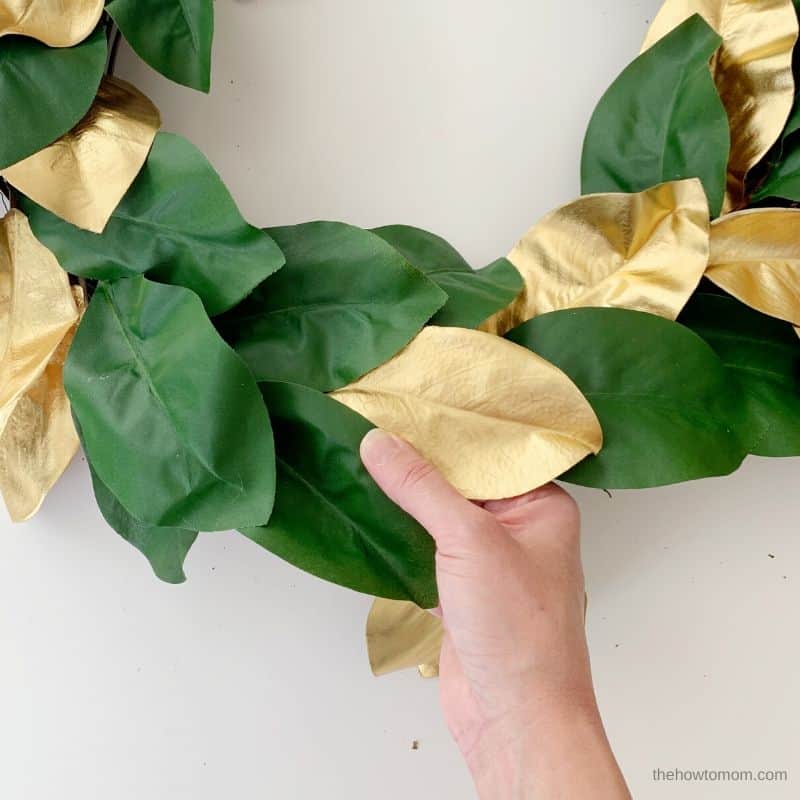 magnolia wreath for the holidays
