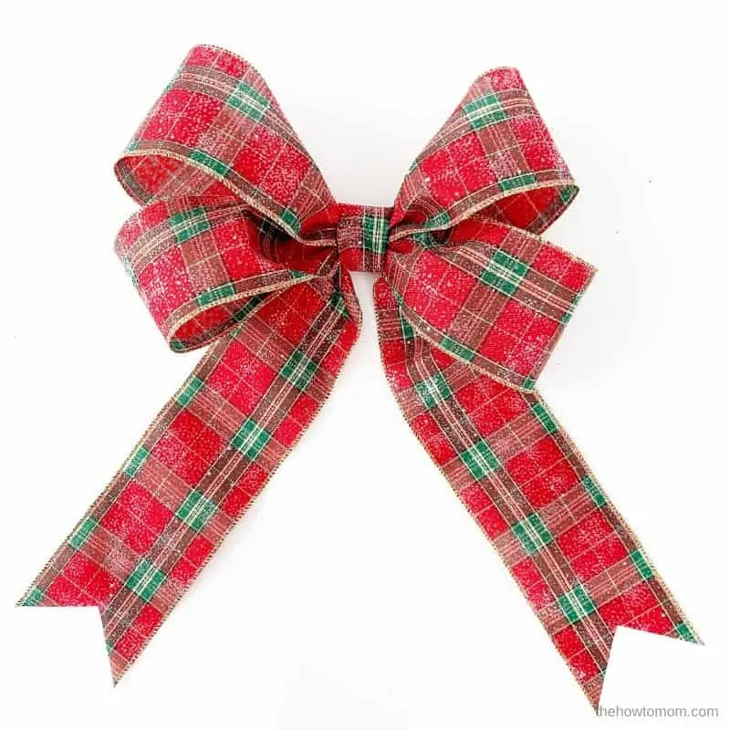 double loop christmas bow