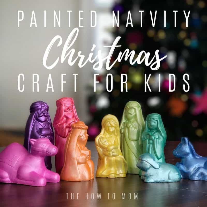 Painted Nativity Christmas Craft for Kids