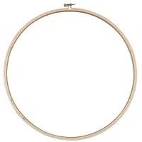Loops & Threads" Wooden Embroidery Hoop