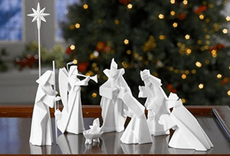 20+ and Modern Nativity Sets • The How To Mom