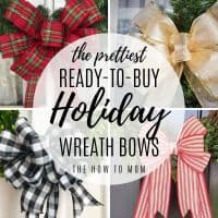 holiday wreath bows