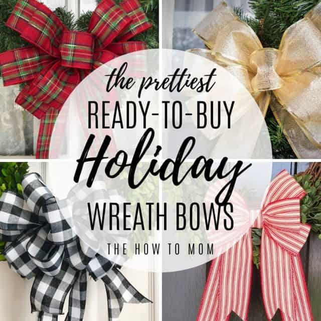 The Prettiest Premade Bows for Wreaths The How To Mom