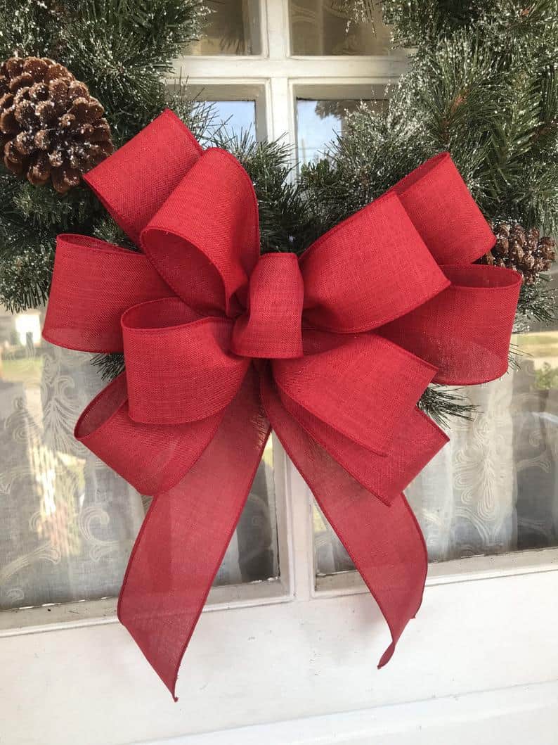The Prettiest Premade Bows for Wreaths • The How To Mom