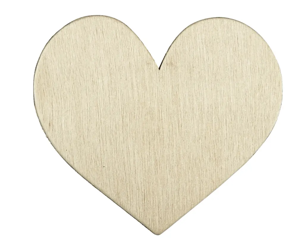 Heart Wood Simple Shape by ArtMinds"