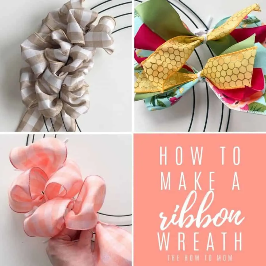 How To Make A Ribbon Wreath Easy The Mom