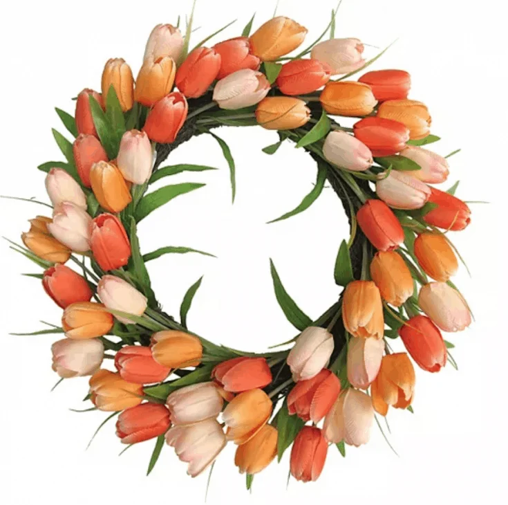 Image for Orange Tulip Wreath