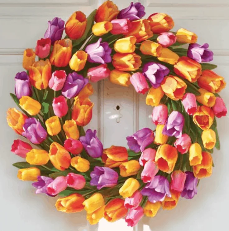Image for Multi Tulip Wreath
