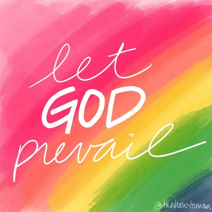 let god prevail rainbow