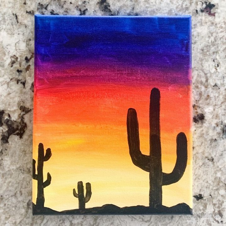 Easy Canvas Painting Ideas 30+ DIYs for Beginners • The How To Mom