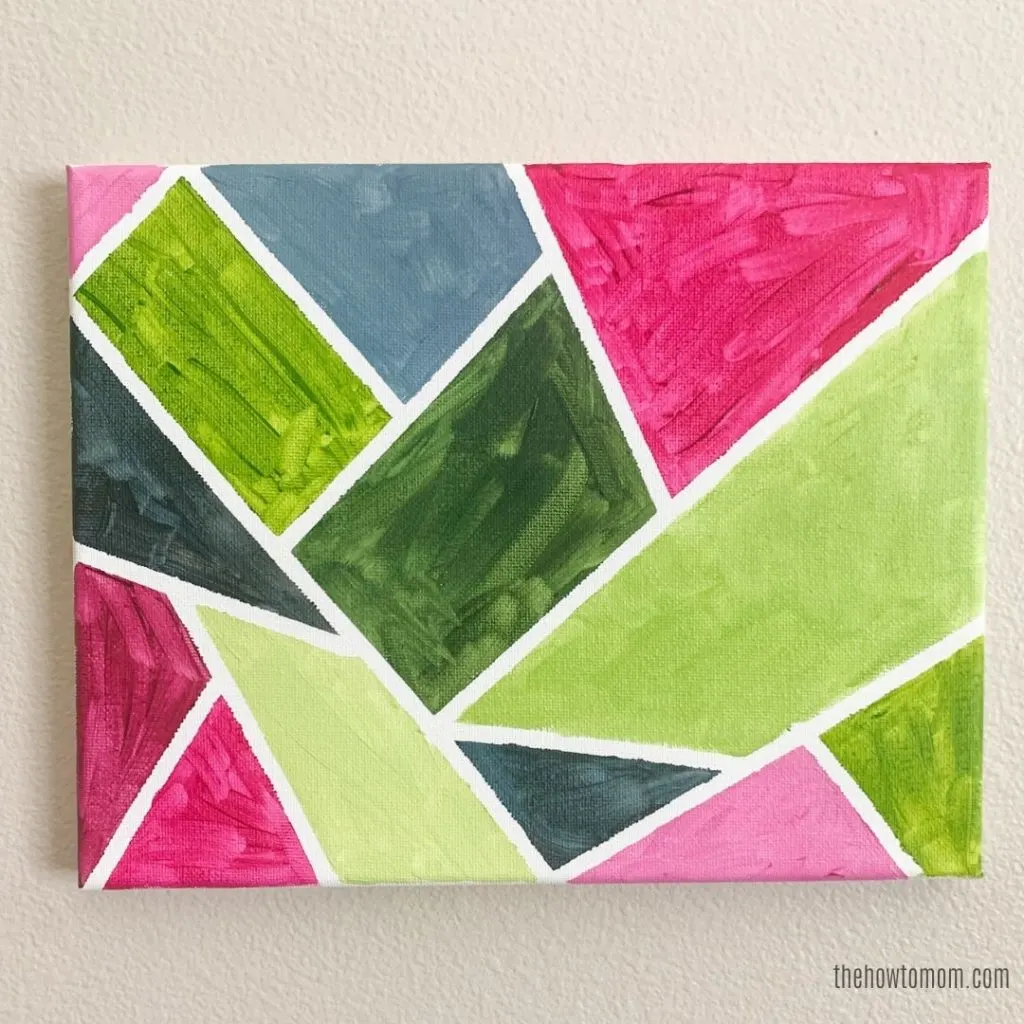 Tape resist painting: 3 easy examples with VIDEO - Smiling Colors
