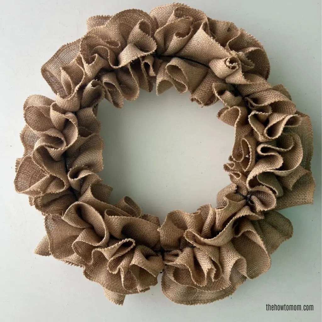 ruffle burlap wreath