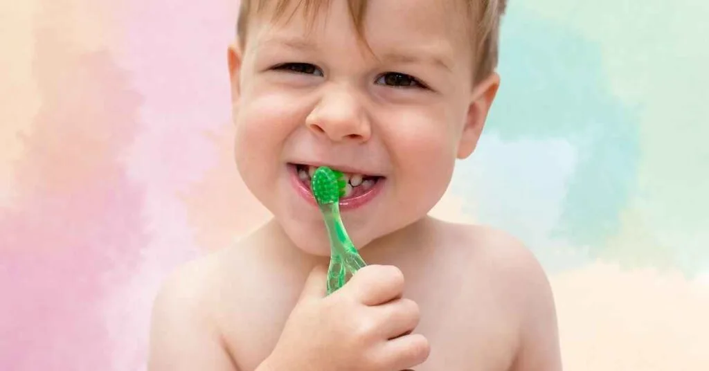 Can a two year old use a regular toothbrush?