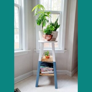 Convert an old stool into a decorative shelf (EASY!)