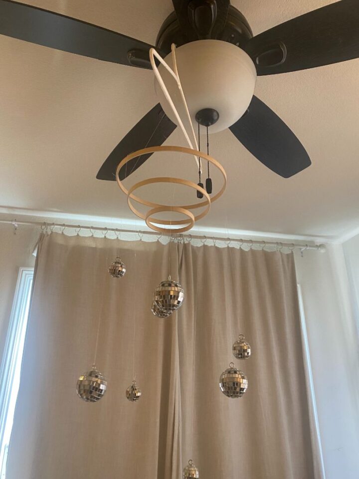 Create A Disco Ball Chandelier Fun And Simple DIY Craft The How To Mom