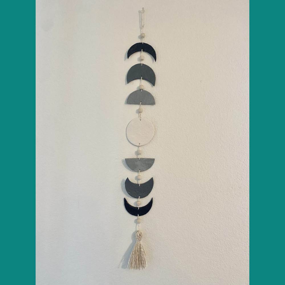 Clay Moon Phase Wall Hanging The How To Mom