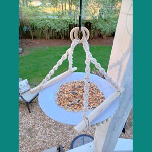 Make a DIY bird feeder using supplies from The Dollar Tree!